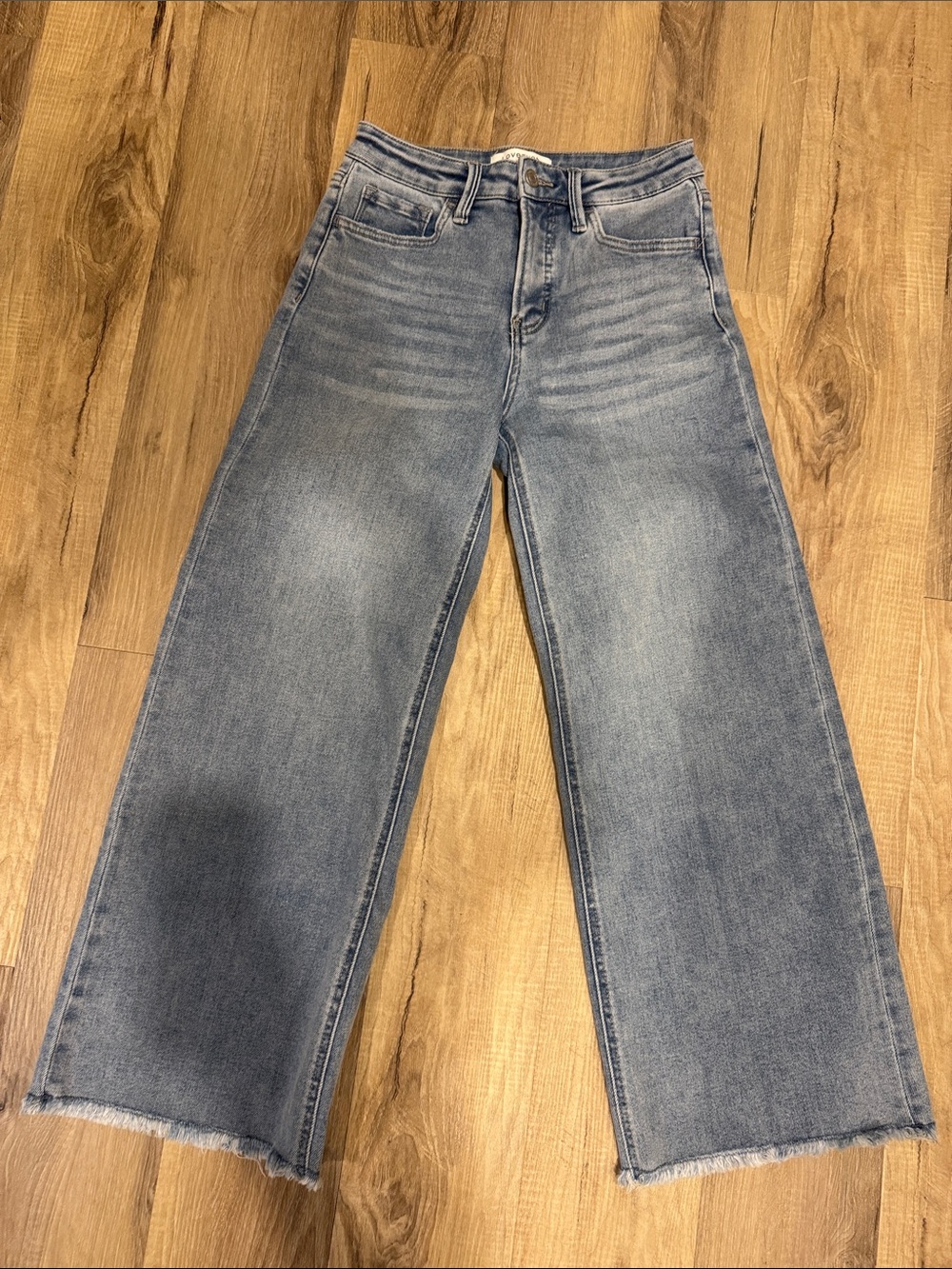 High-Rise Wide Leg Women's Jeans - Light Blue